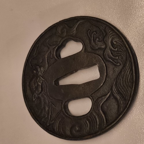 Tsuba eisen motiv drache - motiv, und