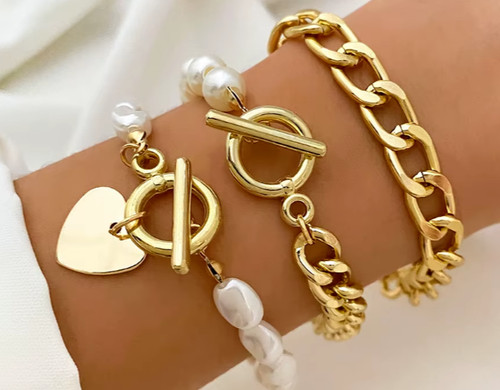 Zara neu gold - chunky, stück