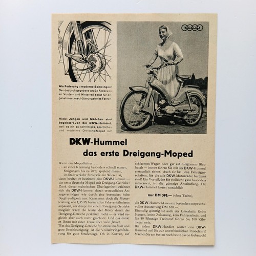 1956 dkw hummel moped - dkw,