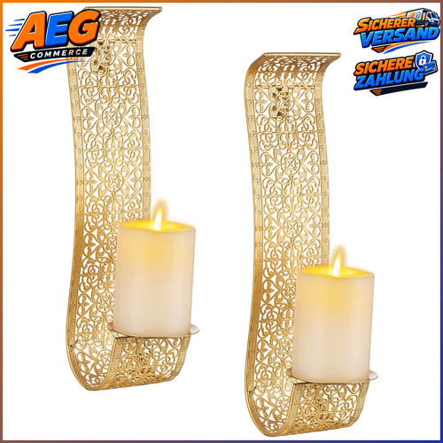 Wandkerzenhalter 2er set - wandkerzenhalter,