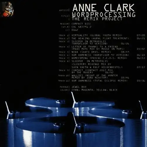 Anne clark wordprocessing - -,