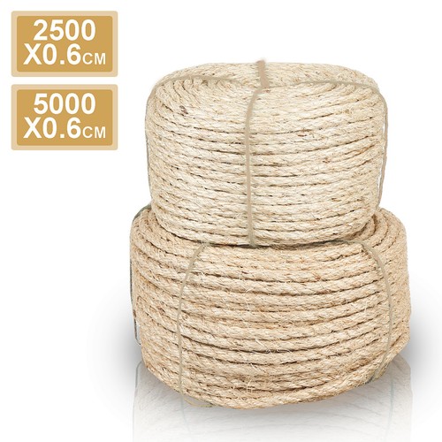 Sisalseil natur 8mm - natur, kratzb