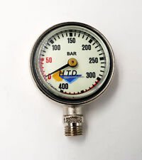 Finimeter Oxygen einzeln weißes Zifferblatt Beschriftung schwarz