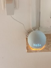 Echo Dot 5 mit Uhr grau-blau