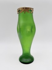 Jugendstil Art Nouveau Vase Franz Welz ca.1900 irisierendes Glas Libellenmontur