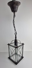 Hängelampe Metall Glas