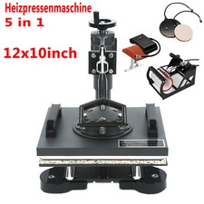 5in1 Hitzepresse Heat Press HeißPresse Transferpresse T-Shirtpresse 30x25cm 220V