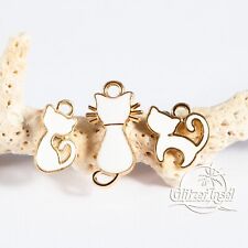 3x Schmuck Anhänger Katze