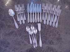 Konvolut Besteck Perlrand WMF / Wellner 27 Teile Silber 90er I/O TOP !
