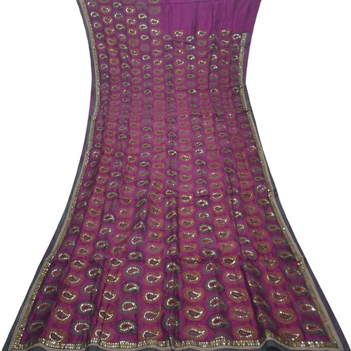 Vintage namaste purple sari - namaste,