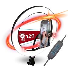 120 LED XL Ringlicht für Stativ Ring Light mit Handyhalter Smartphone iPhone