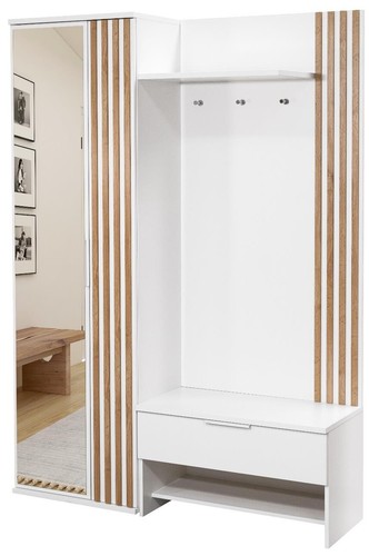 Garderobe milo dielen set - milo, mit