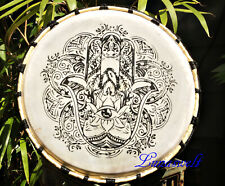 Schamanentrommel Rahmentrommel Hamsa Ø ca.30 cm mit Schlegel