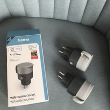 Hama WLAN Steckdose Smart Home Outdoor WLAN gesteuert NEU 2300 W schwarz