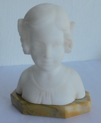 Alabaster büste junge frau - alabaster,