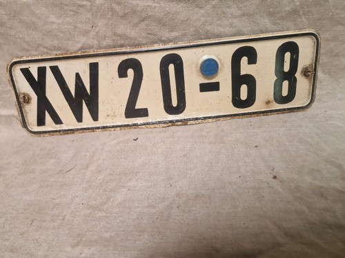 Altes ddr kfz kennzeichen - ddr,