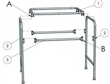 Kerbl Tischgestell zerlegbar