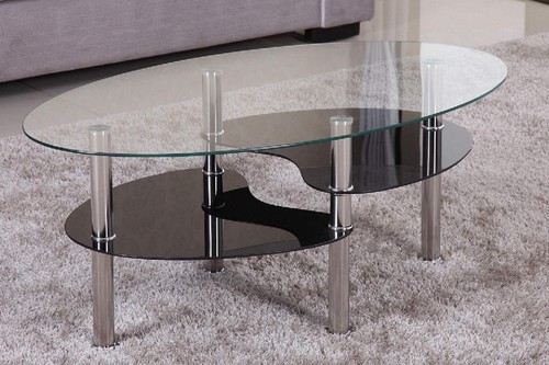 Couchtisch 98x55cm klar - 98x55cm, glas