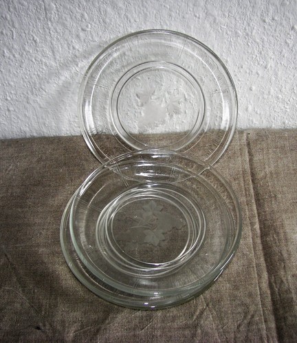 Alte glasteller - 4,
