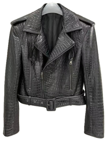Damen schwarz echt leder - leder, jacke