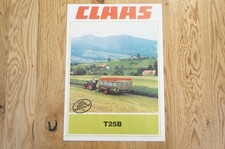 CLAAS Ladewagen Prospekt T25B 4 Seiten 1980