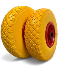 2x PU Rad 260mm Sackkarrenrad