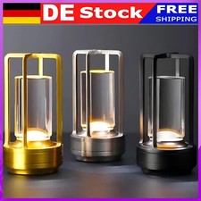 Kristall Laterne Tischlampe Wiederaufladbare kabellose Touch Dimmbar 2000mAh