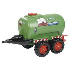 Rolly Toys Anhänger Tanker grün Fassanhänger Güllefass Wasserfass Tandemachser
