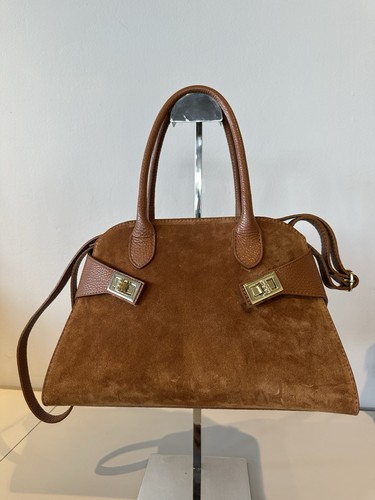 Umhängetasche leder wildleder - leder,