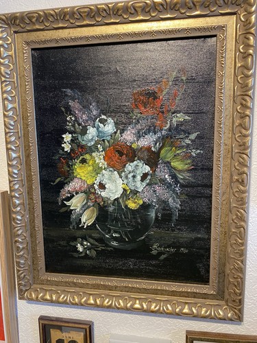 ölbild blumen gemälde - Ölbild,