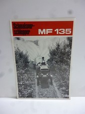 Orig. Schlepper Prospekt Massey Ferguson MF 135 Schmalspurschlepper 4 Seiten