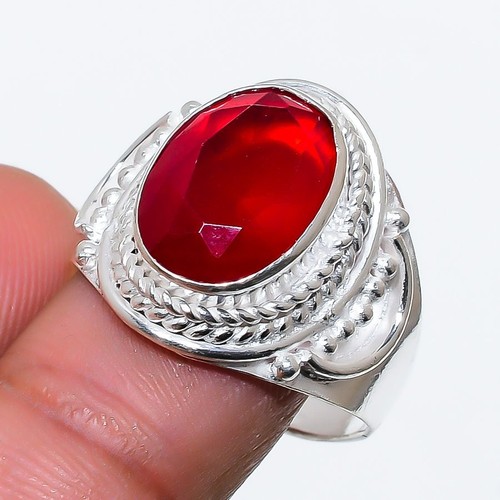 Roter granat edelstein 925 - roter,