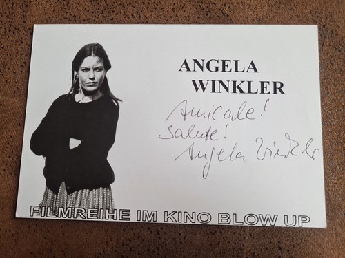 Autogrammkarte angela - autogrammkarte, "angela