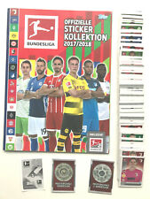 Bundesliga 2017/18 ,kompletter Satz (1 - 294)  + Leeralbum  , Topps