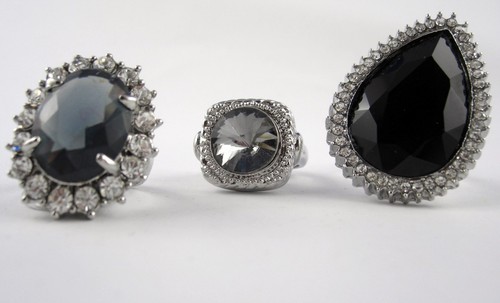 Glas stein ring - ring, diverse