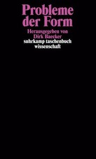 Probleme der Form (suhrkamp