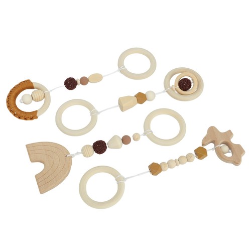 Brown 4pcs kinderwagen - brown,