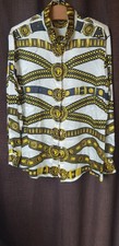 Luxus pur: VERSUS VERSACE Seidenbluse Seidenhemd Vintage 90s D 42 I 46 UNISEX