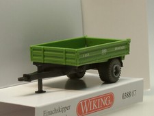 Wiking BRANTNER Einachskipper, niedrig, grün - 0388 07 - 1:87