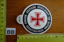Alter Aufkleber Schiff Fähre Boot DGzRS Rettung Schiffbrüchiger Stadt BREMEN (B)