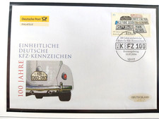 Deutschland 2006 FDC, 100 Jahre deutsche Kfz- Kennzeichen, Auto, Sonderstempel