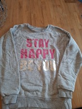 Sweatshirt Grau Mädchen Gr. 140