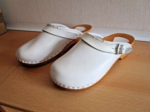 Damen holz clogs offen - holz,