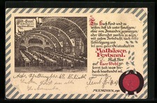 München, Ansichtskarte, Festsaal des Mathäserbräu zum bayerischen Löwen 1902 