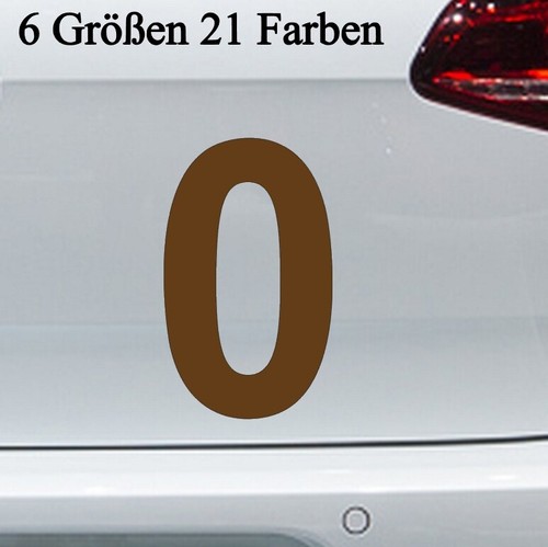 Zahlenaufkleber null 6 - zahlenaufkleber, -6
