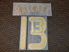 Deutschland DFB Ballack 13 2008 Flock Beflockung für Trikot Spielertrikot  W0137