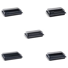 Sushi schalen schwarz set - schwarz, mit