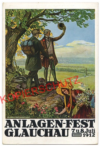 1912 anlagen fest - ak, *