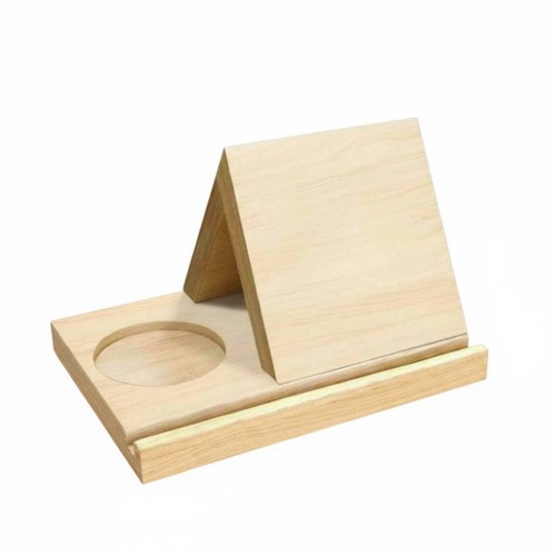 Dreieckiger holzbuchständer - dreieckiger,
