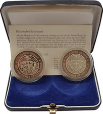DDR 1987 20 Mark Stadtsiegel Satz 2 Münzen 750 Jahre Berlin PP A Silber J. 1617